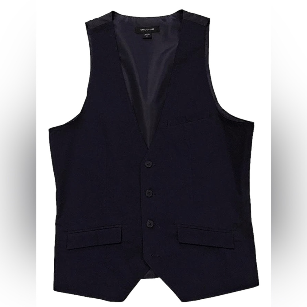 Structure Mens Fashion Vest Midnight Indigo